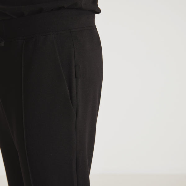 GARROS PINTUCK SLACKS - Black