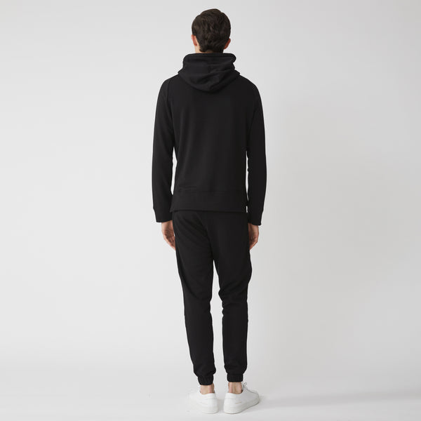 MASON HOOD PULLOVER - Black